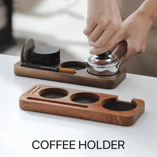 Coffee Tamper Station - Walnut, beech or sabili Wood For 51MM 54MM 58MM