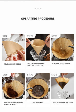 Effective Coffee filter paper for V.60 - 50 pcs